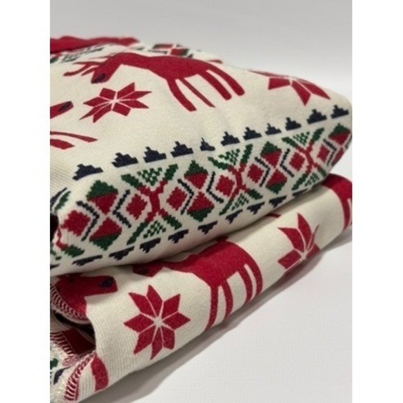 Hanna Andersson Kids Christmas Pajama Set Reindeer Holiday 150/Size 12 - Picture 9 of 9